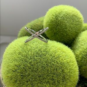 Cross Cross Silver Ring